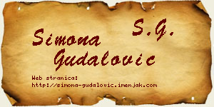 Simona Gudalović vizit kartica